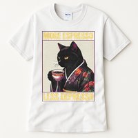 More Espresso Less Depresso Kimono Cat Japanese Tall T-Shirt