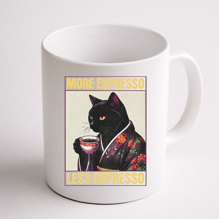 More Espresso Less Depresso Kimono Cat Japanese Mug