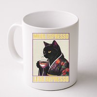More Espresso Less Depresso Kimono Cat Japanese Mug