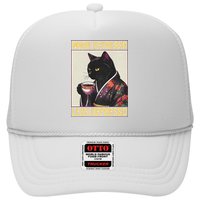 More Espresso Less Depresso Kimono Cat Japanese Hat