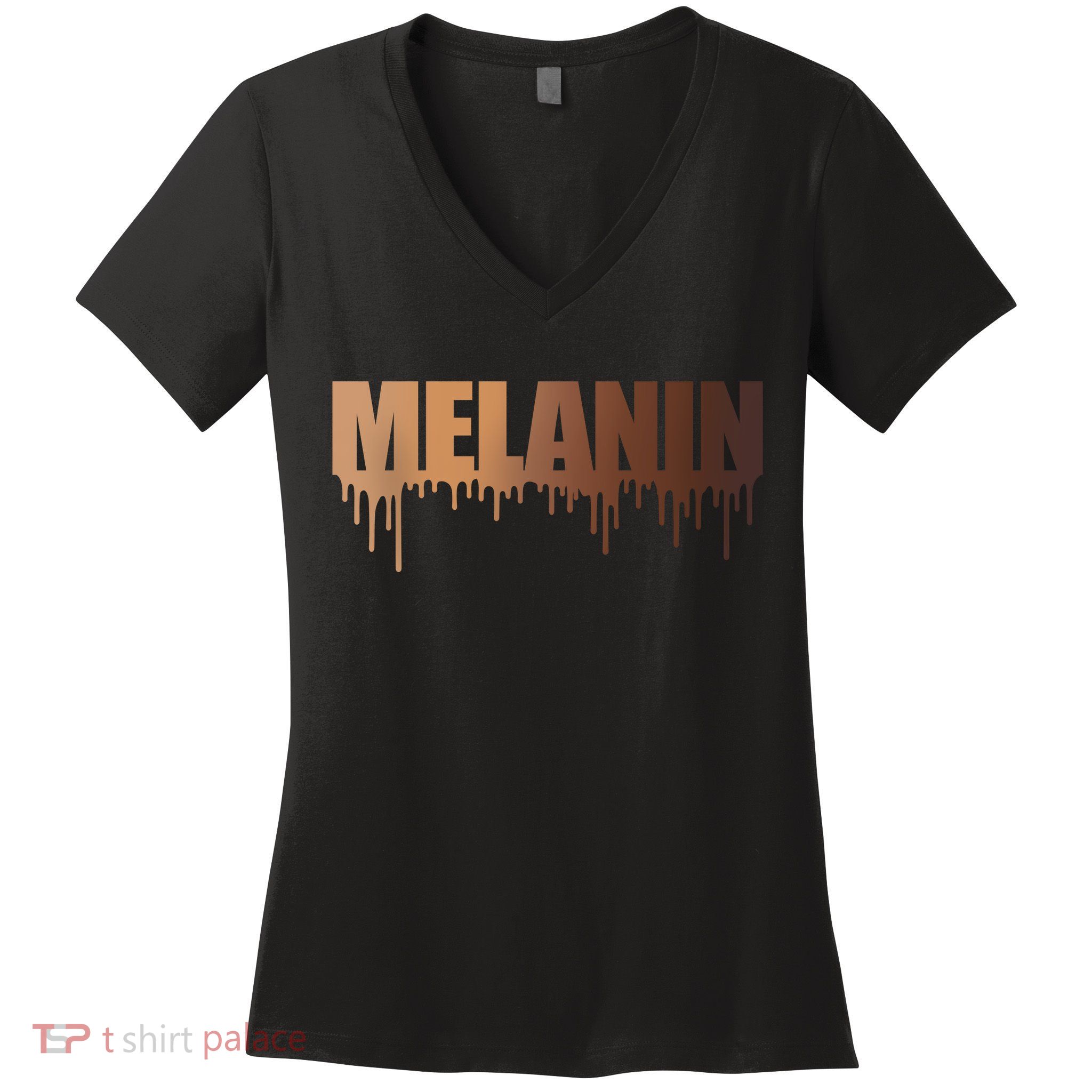 MELANIN Women's V-Neck T-Shirt