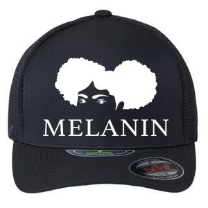 Melanin Afro Flexfit Unipanel Trucker Cap