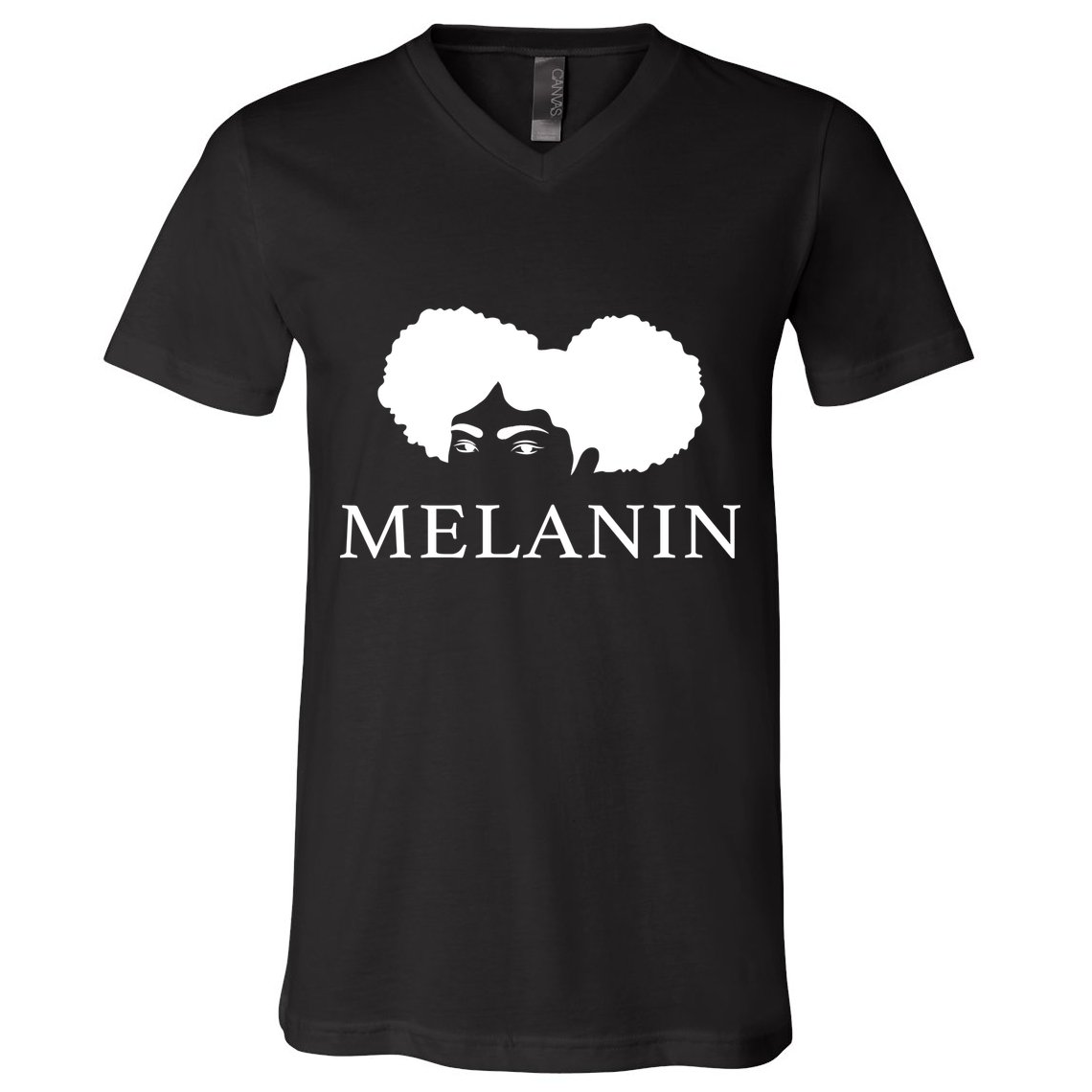 Melanin Afro V-Neck T-Shirt