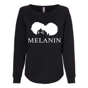 Melanin Afro Womens California Wash Sweatshirt