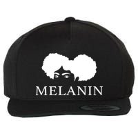 Melanin Afro Wool Snapback Cap