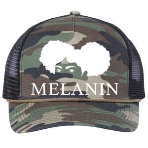 Melanin Afro Retro Rope Trucker Hat Cap