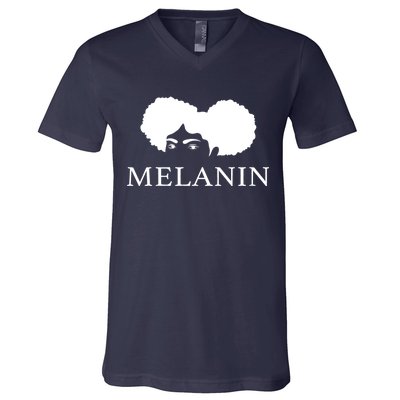 Melanin Afro V-Neck T-Shirt