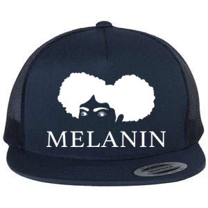 Melanin Afro Flat Bill Trucker Hat