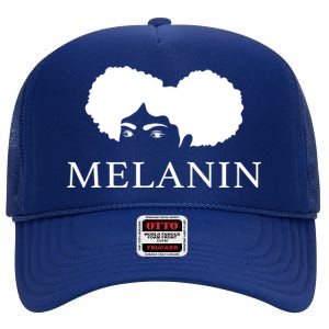 Melanin Afro High Crown Mesh Back Trucker Hat