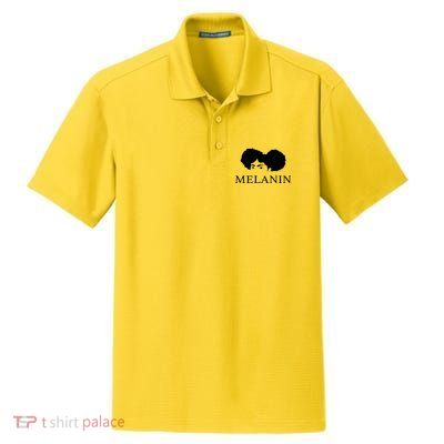 Melanin Afro Dry Zone Grid Polo