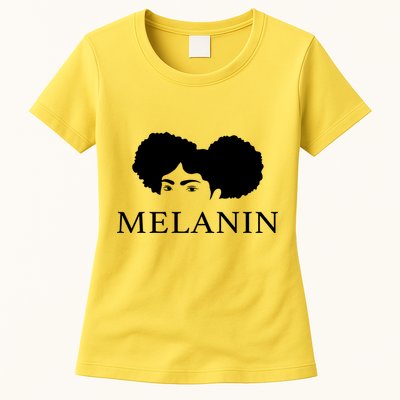 Melanin Afro Womens T-Shirt