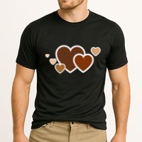 Melanin Diversity Hearts Cooling Performance Crew T-Shirt
