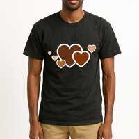 Melanin Diversity Hearts Tall T-Shirt