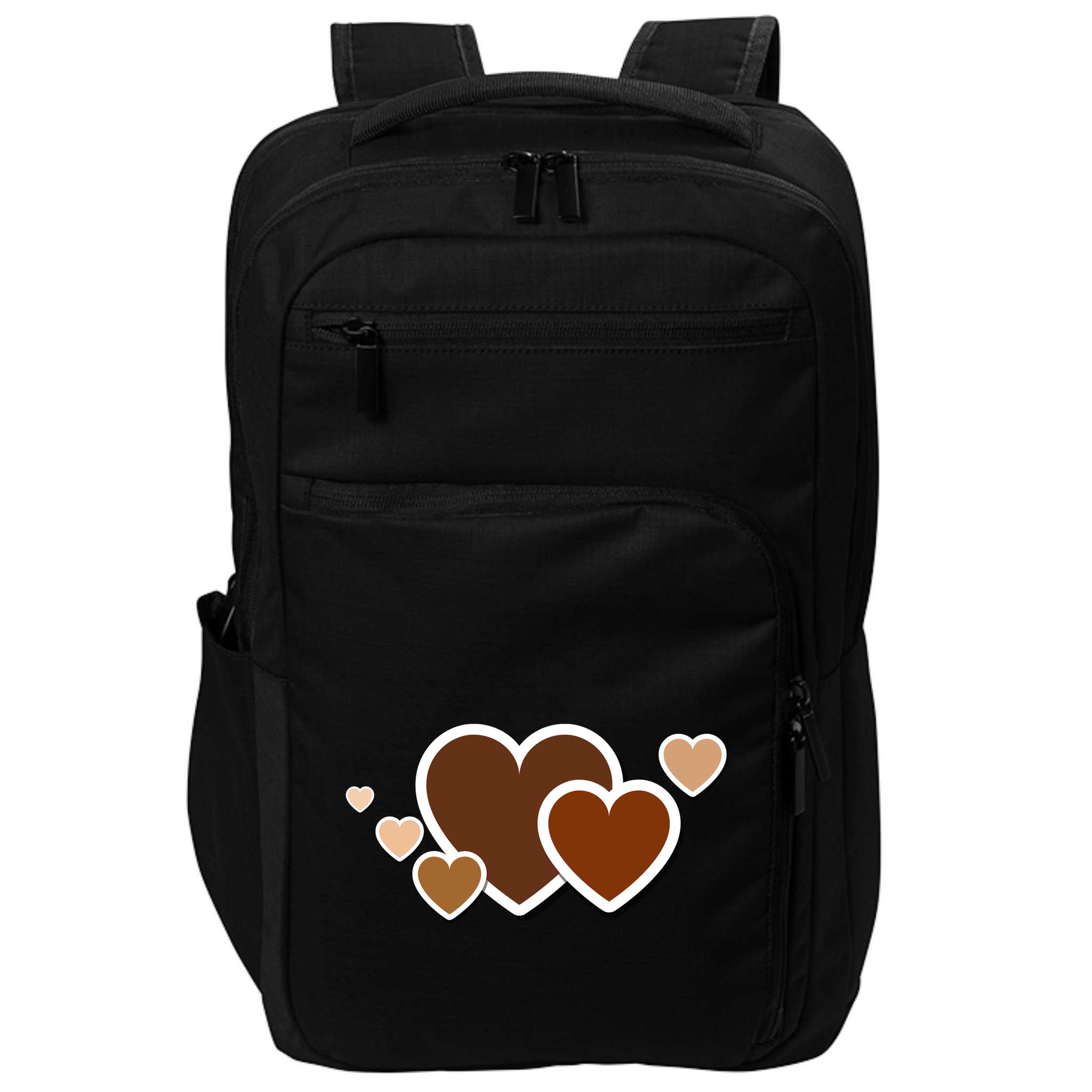 Melanin Diversity Hearts Impact Tech Backpack