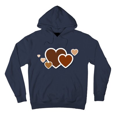 Melanin Diversity Hearts Hoodie