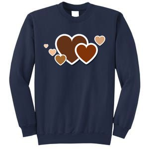 Melanin Diversity Hearts Sweatshirt