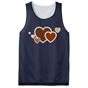 Melanin Diversity Hearts Mesh Reversible Basketball Jersey Tank