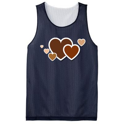 Melanin Diversity Hearts Mesh Reversible Basketball Jersey Tank