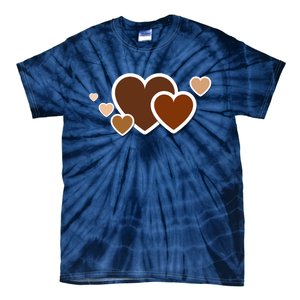 Melanin Diversity Hearts Tie-Dye T-Shirt