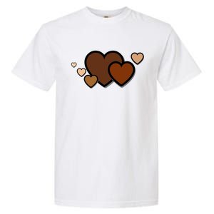 Melanin Diversity Hearts Garment-Dyed Heavyweight T-Shirt