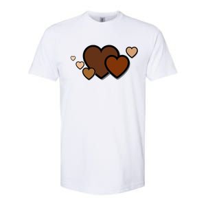 Melanin Diversity Hearts Softstyle CVC T-Shirt