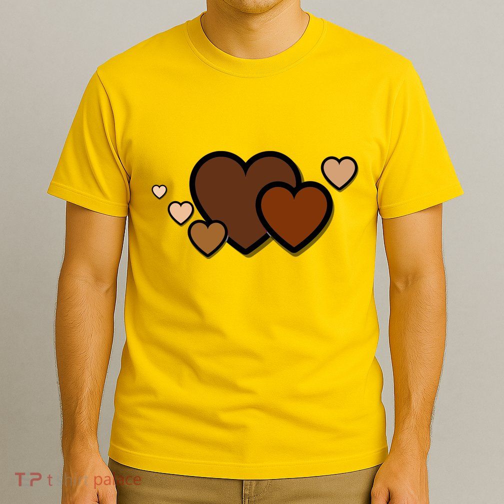 Melanin Diversity Hearts T-Shirt