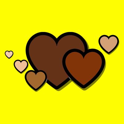 Melanin Diversity Hearts T-Shirt