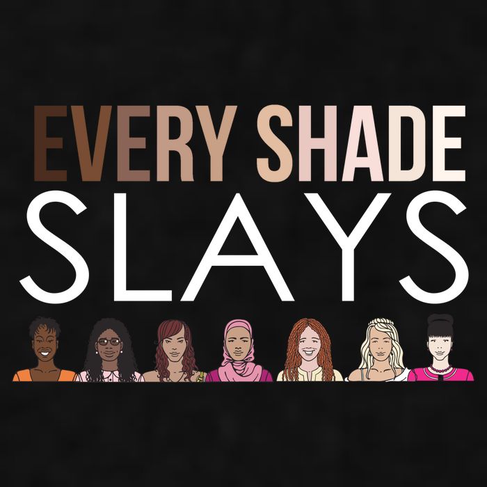 Melanin Every Shade Slays Ladies PosiCharge Tri-Blend Wicking Tank