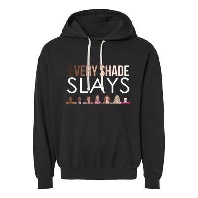 Melanin Every Shade Slays Garment-Dyed Fleece Hoodie
