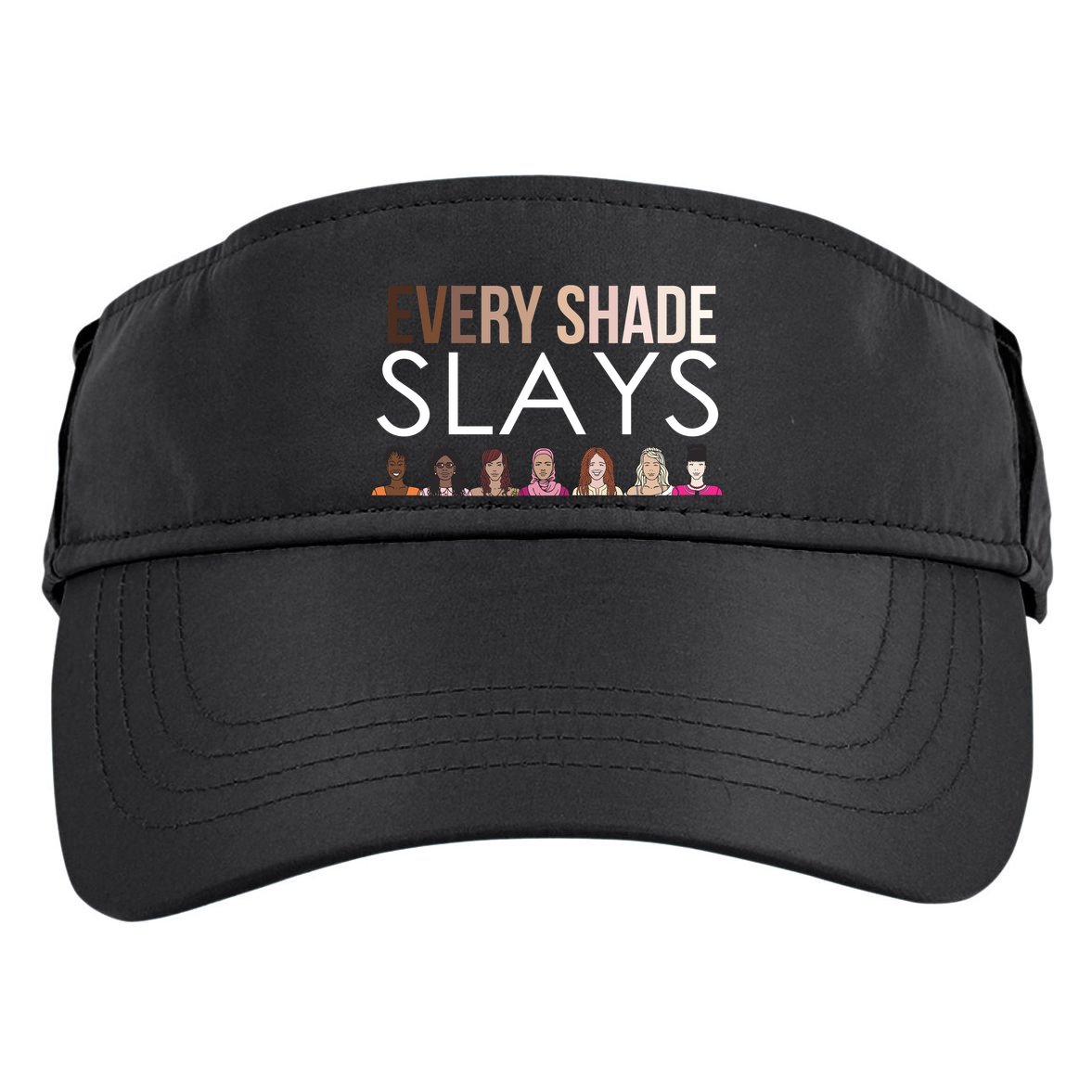 Melanin Every Shade Slays Adult Drive Performance Visor