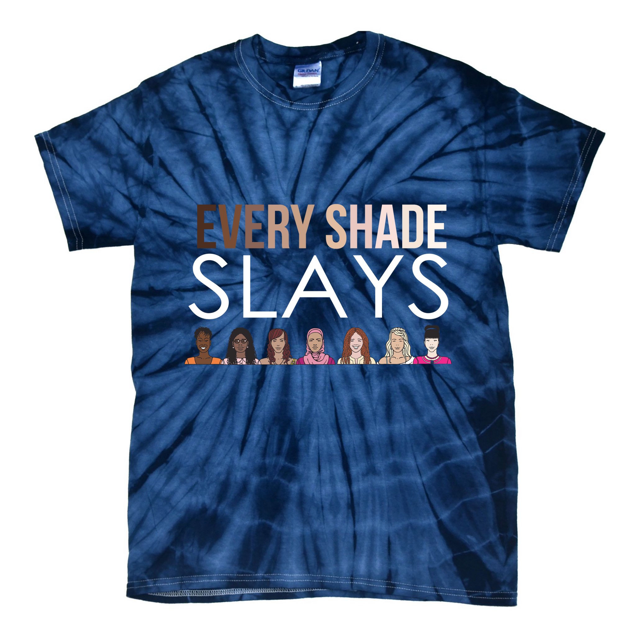 Melanin Every Shade Slays Tie-Dye T-Shirt