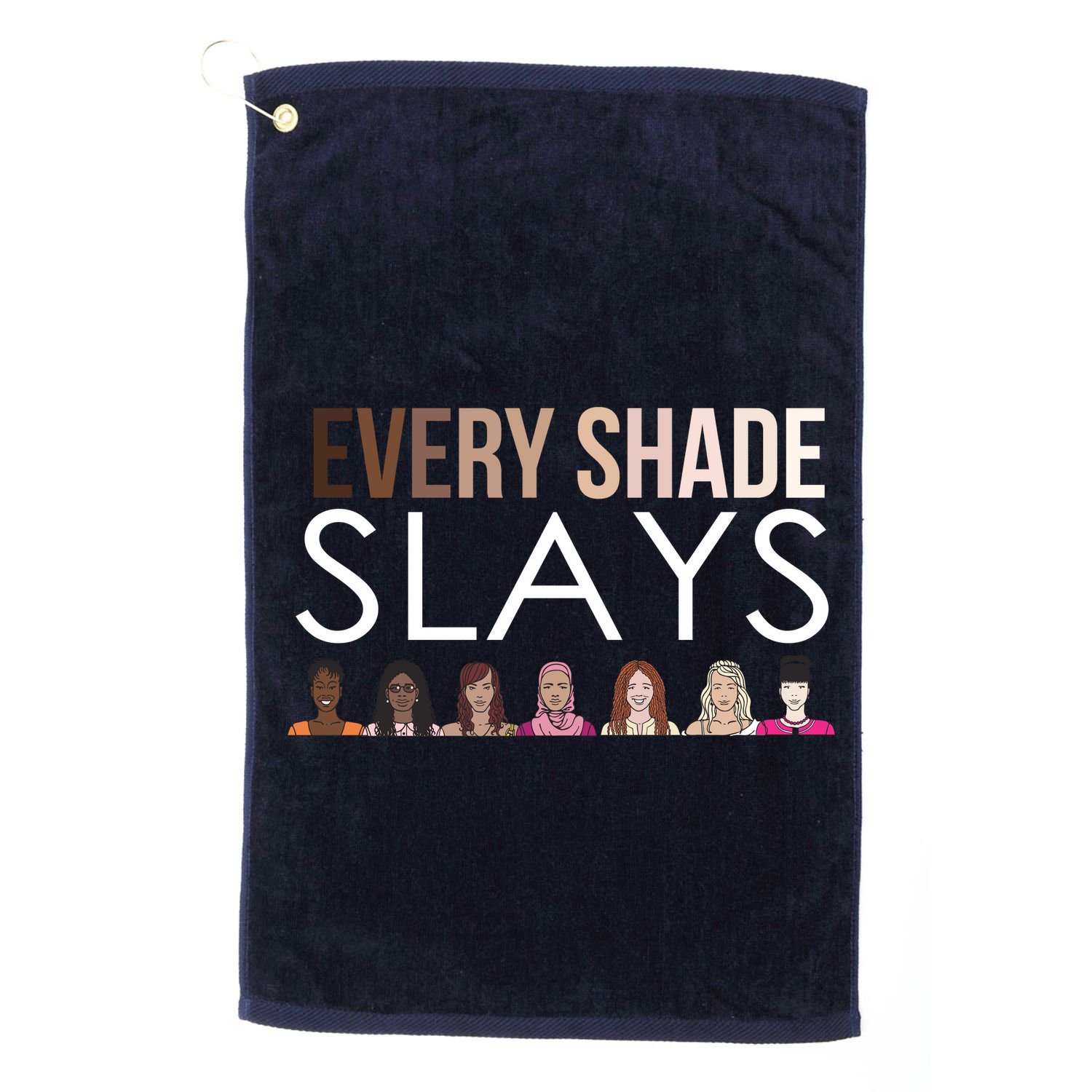 Melanin Every Shade Slays Golf Towel