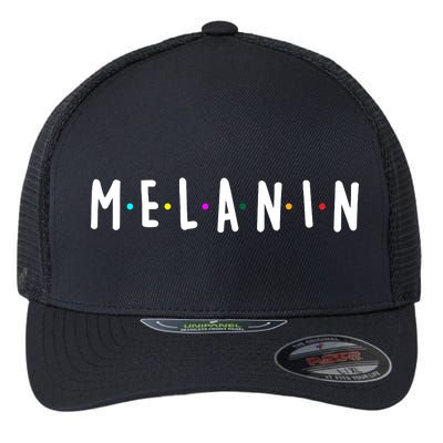 Melanin Logo Flexfit Unipanel Trucker Cap