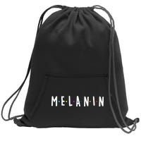 Melanin Logo Sweatshirt Cinch Pack Bag