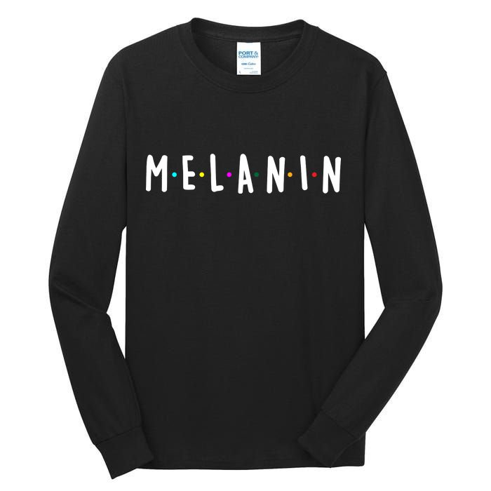 Melanin Logo Tall Long Sleeve T-Shirt