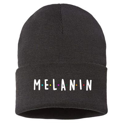 Melanin Logo Sustainable Knit Beanie