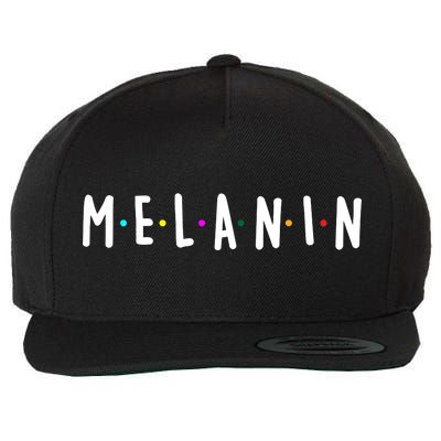 Melanin Logo Wool Snapback Cap