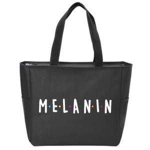 Melanin Logo Zip Tote Bag