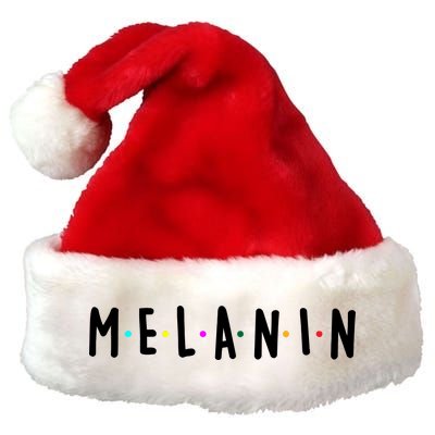 Melanin Logo Premium Christmas Santa Hat