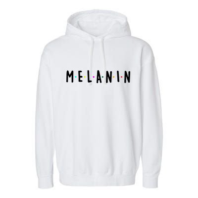 Melanin Logo Garment-Dyed Fleece Hoodie