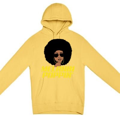 Melanin Poppin Proud African Pride Premium Pullover Hoodie