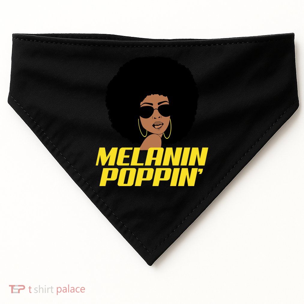 Melanin Poppin Proud African Pride USA-Made Doggie Bandana