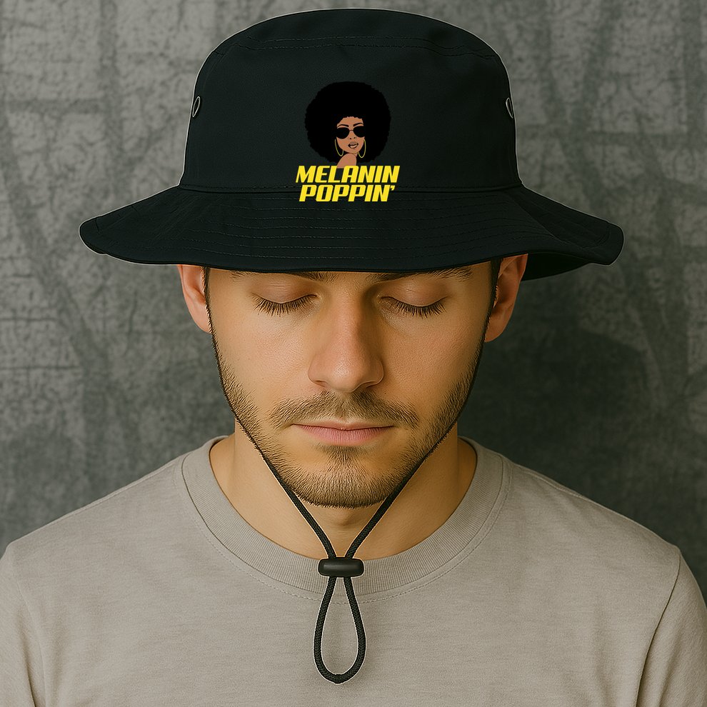 Melanin Poppin Proud African Pride Bucket Hat