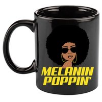 Melanin Poppin Proud African Pride 11oz C Handle Ceramic Mug