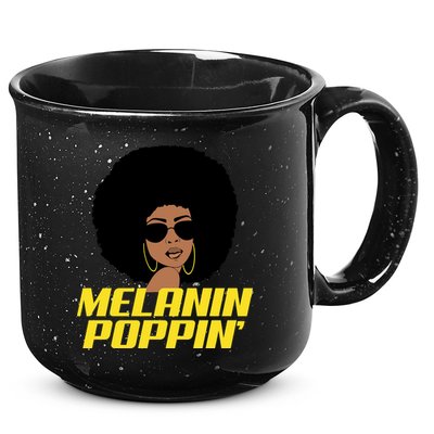 Melanin Poppin Proud African Pride 15oz Campfire Ceramic Mug