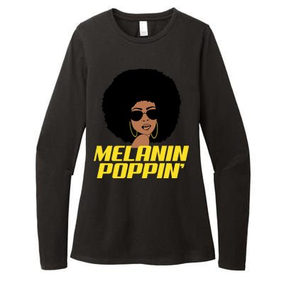 Melanin Poppin Proud African Pride Womens CVC Long Sleeve Shirt