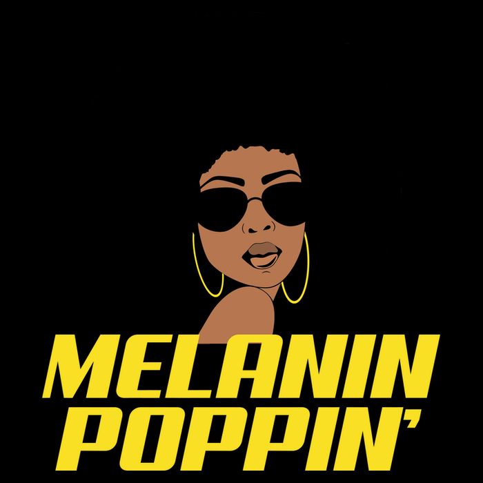 Melanin Poppin Proud African Pride Baseball Sleeve Shirt