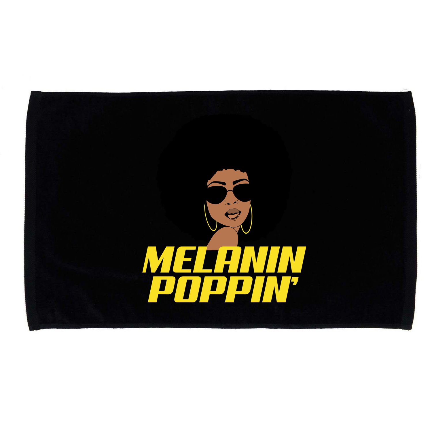 Melanin Poppin Proud African Pride Microfiber Hand Towel