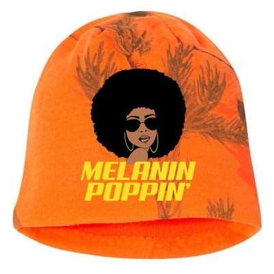 Melanin Poppin Proud African Pride Kati - Camo Knit Beanie