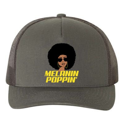 Melanin Poppin Proud African Pride Yupoong Adult 5-Panel Trucker Hat